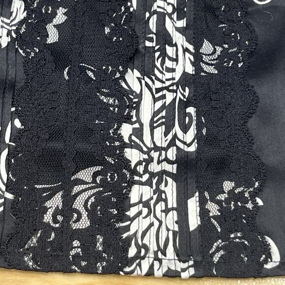 WHBM Y2K Babydoll Silk Camisole Going Out Size Medium Lace Feminine Whimsygoth - Picture 9 of 14